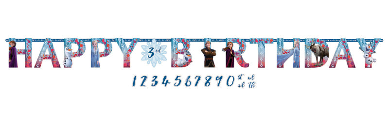 Disney Frozen 2 Jumbo Add-An-Age Letter Banner