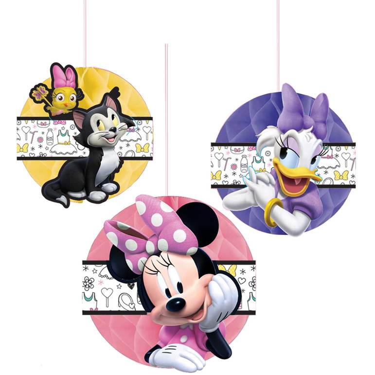Minnie Mouse Happy Helpers Honeycomb Decorations