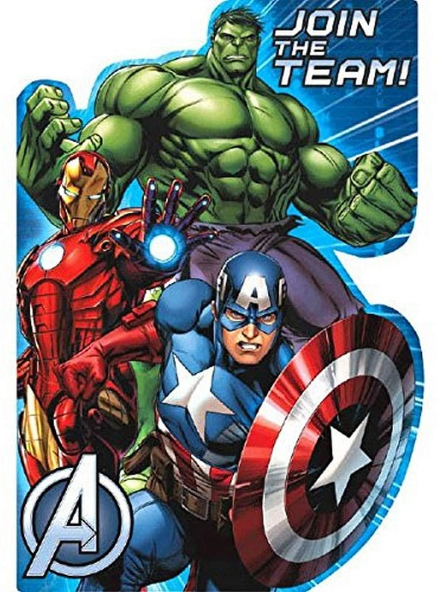 Marvel Avengers Postcard Invitations
