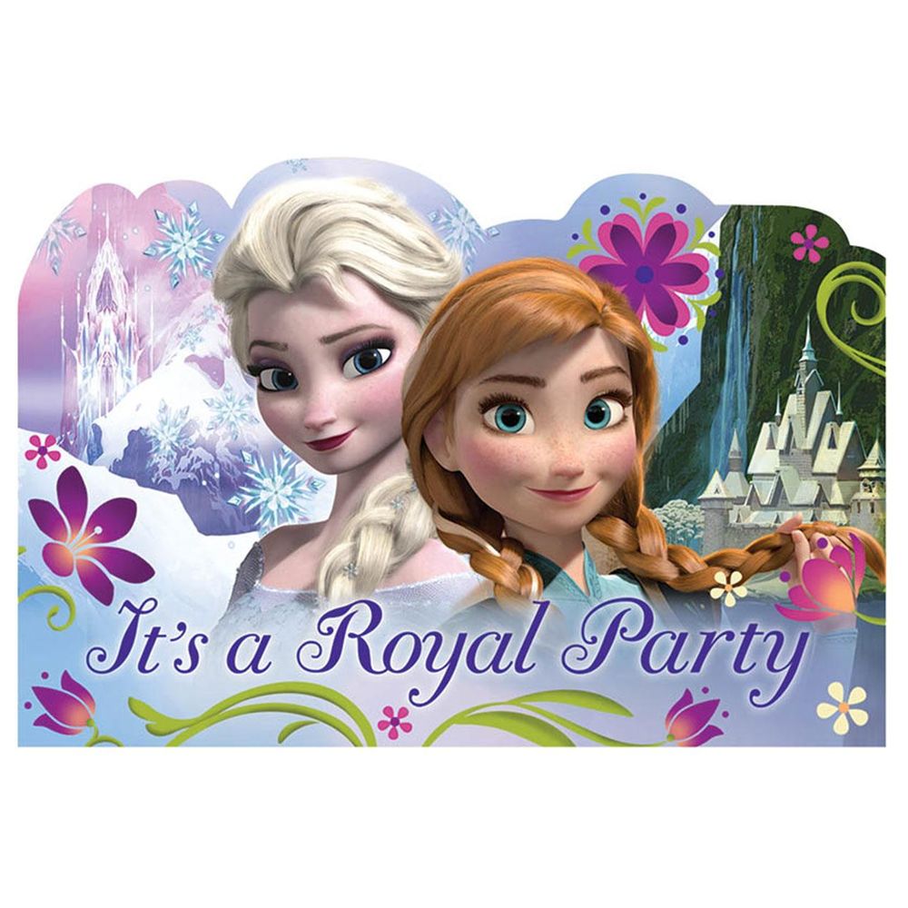 Disney Frozen Postcards Invitation- 8Pcs