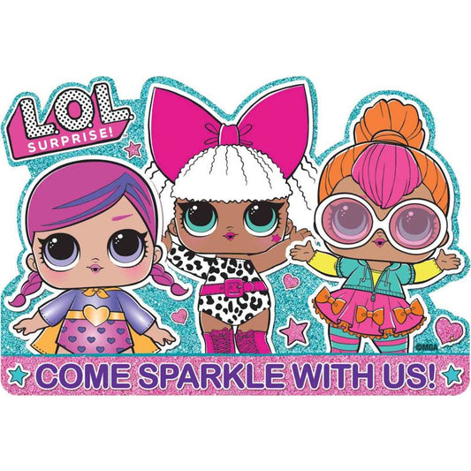 Lol Surprise Postcard Invitations 8Pcs