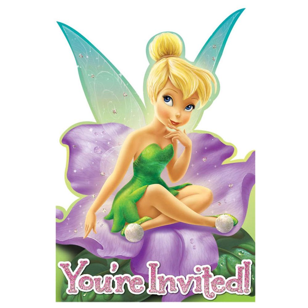 Disney Tinker Bell Invitations 8Pcs