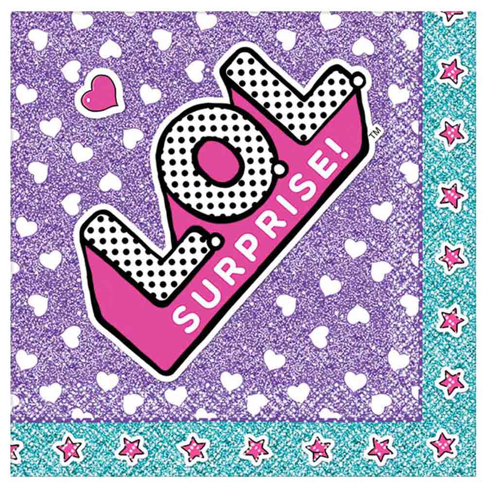 Lol Surprise Beverage Napkins 16Pcs