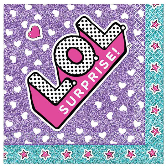 Lol Surprise Beverage Napkins 16Pcs