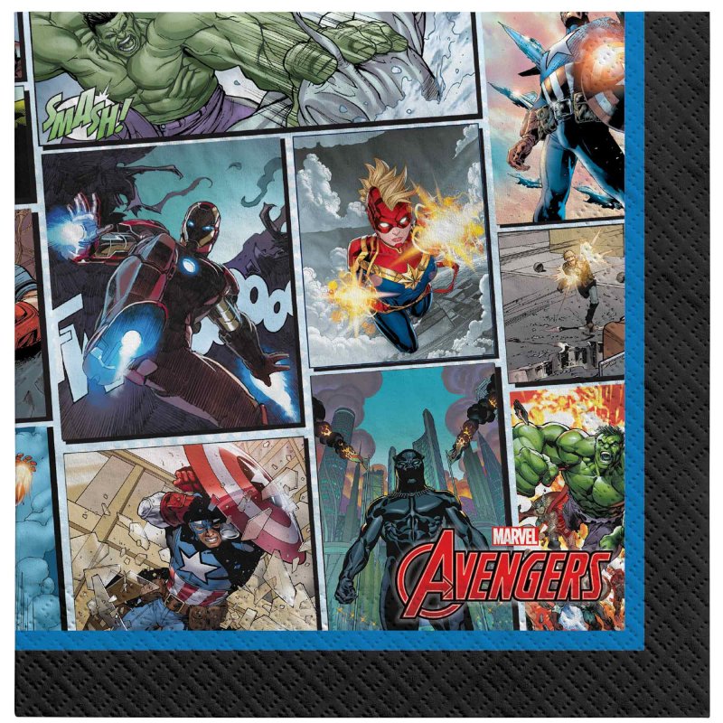 Marvel Avengers Powers Unite Beverage Napkins 16pcs