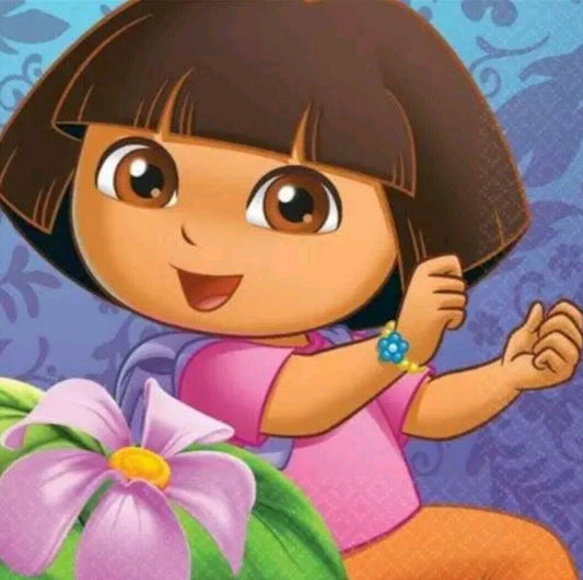 Dora S Flower Adventure Beverage Tissues 16Pcs