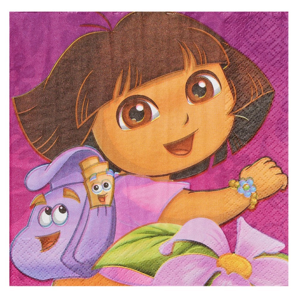 Dora S Flower Adventure Lunch Tissues 16Pcs