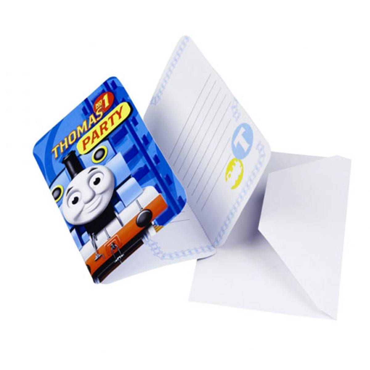 Thomas And Friends Invitations And Envelopes- 6pcs