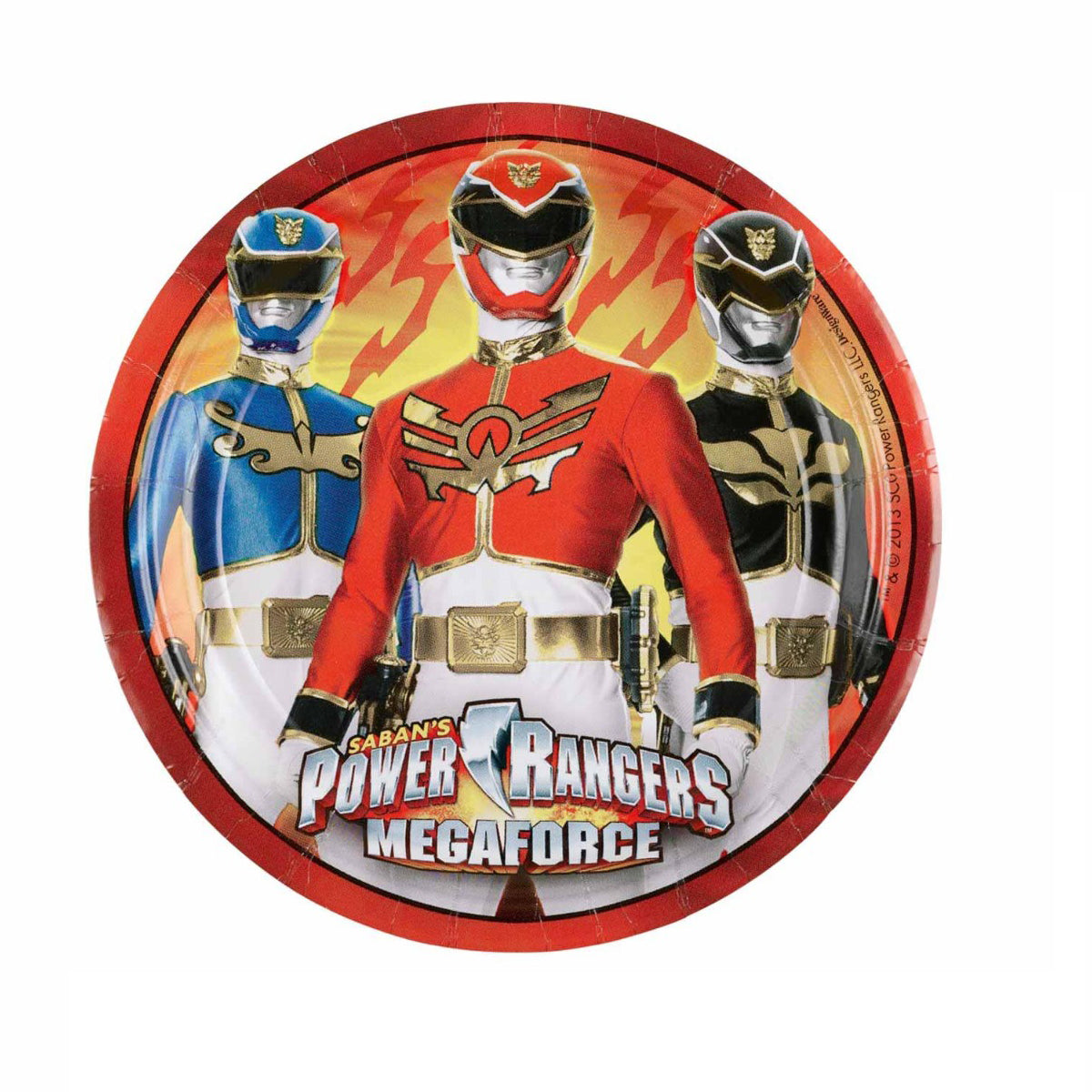Power Rangers Mega Force Plates 7in, 8pcs