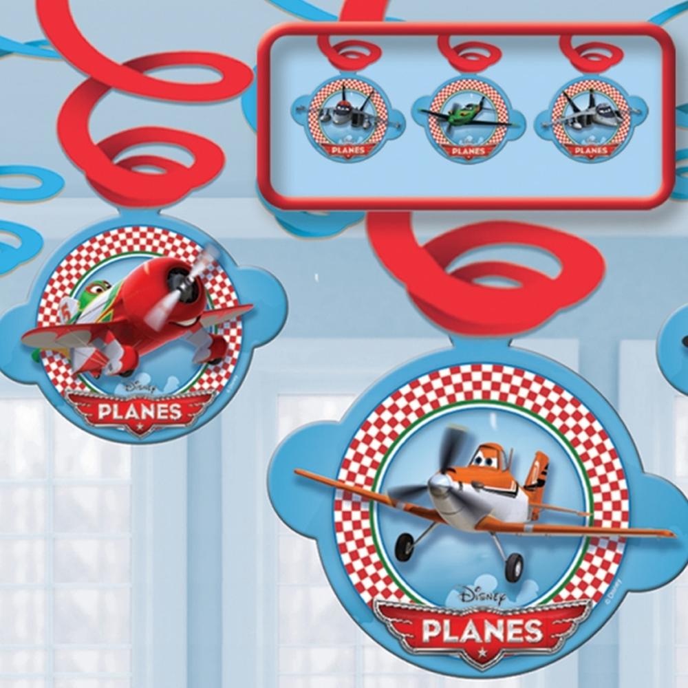 Disney Planes Swirl Decorations 6Pcs