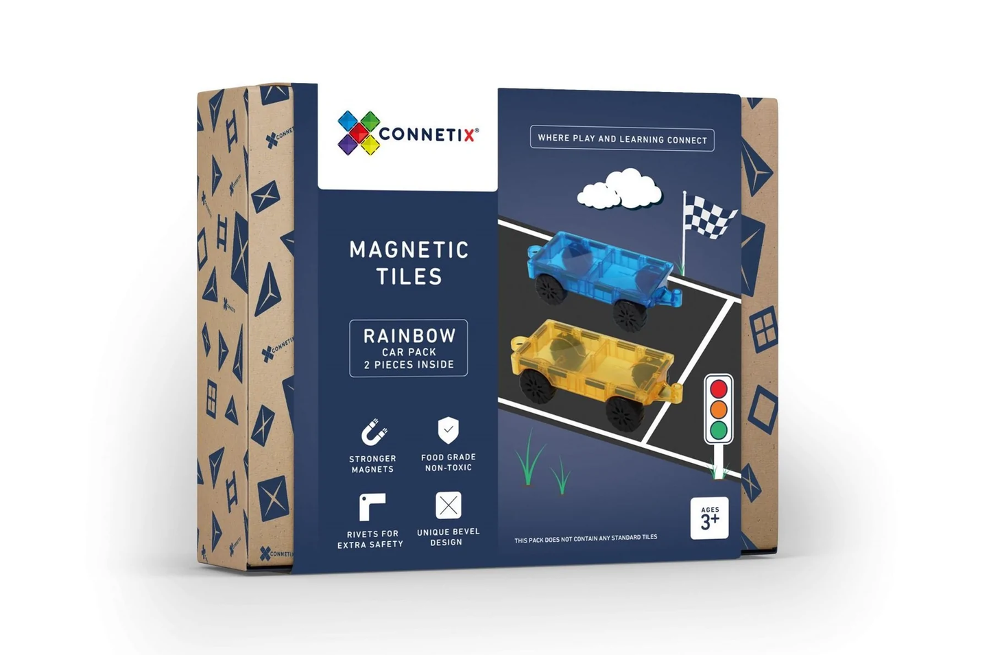 Connetix - Rainbow Car Pack, 2 Pieces