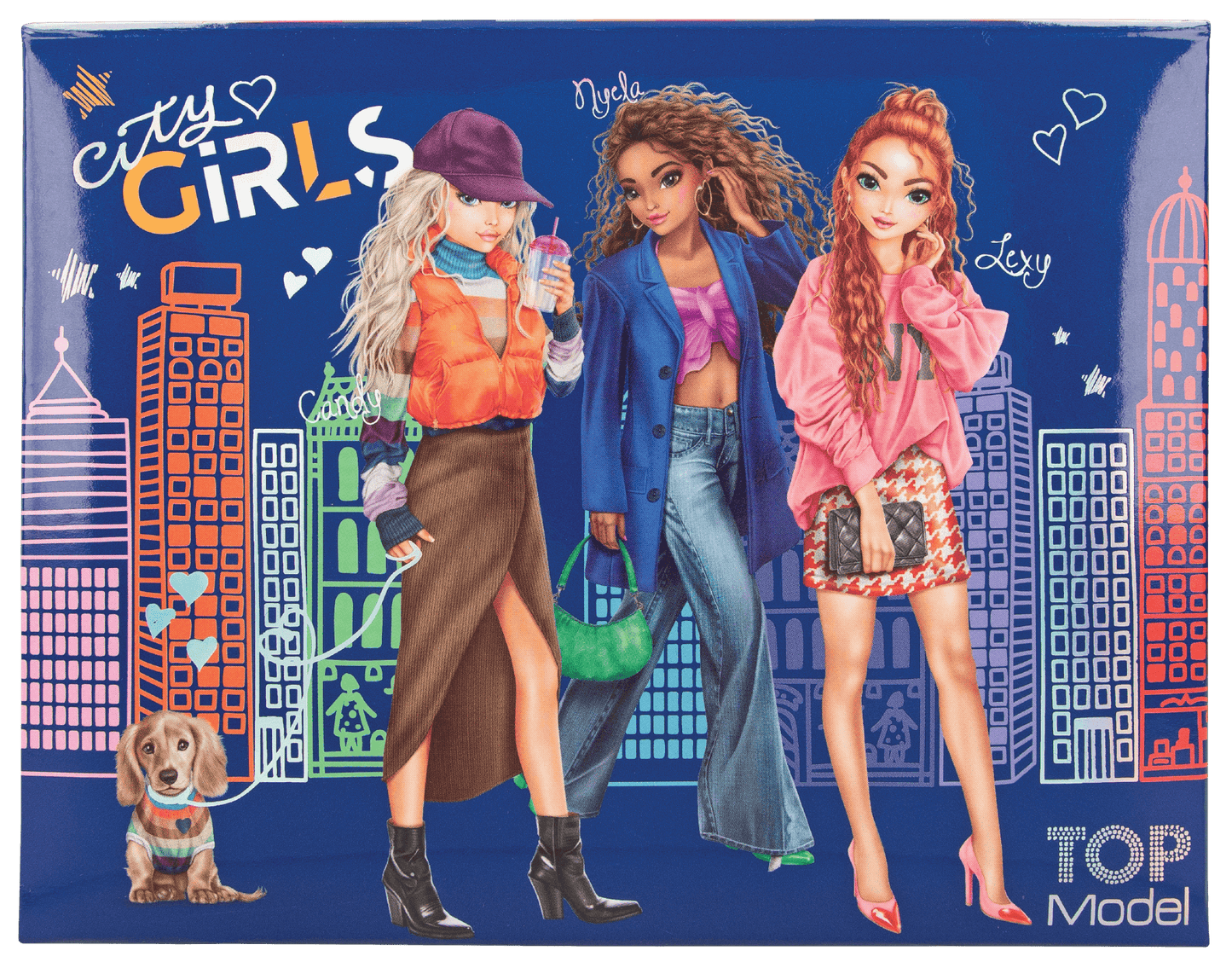صندوق قرطاسية TOPModel City Girls – تنظيم وأناقة على مكتبك