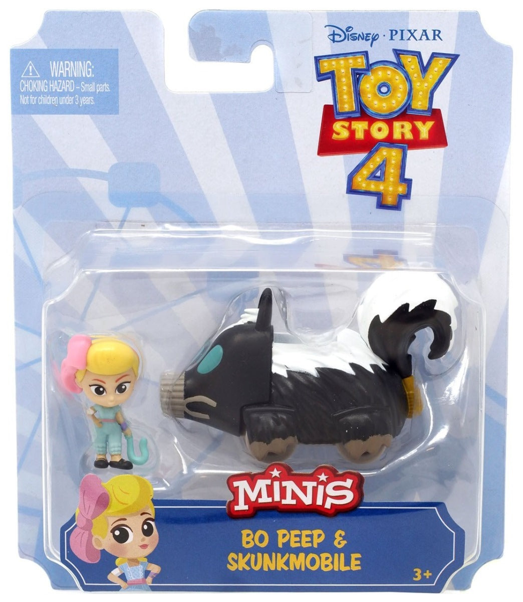Toy Story 4 Minis Bo Peep & Skunkmobile Mini Figure Set
