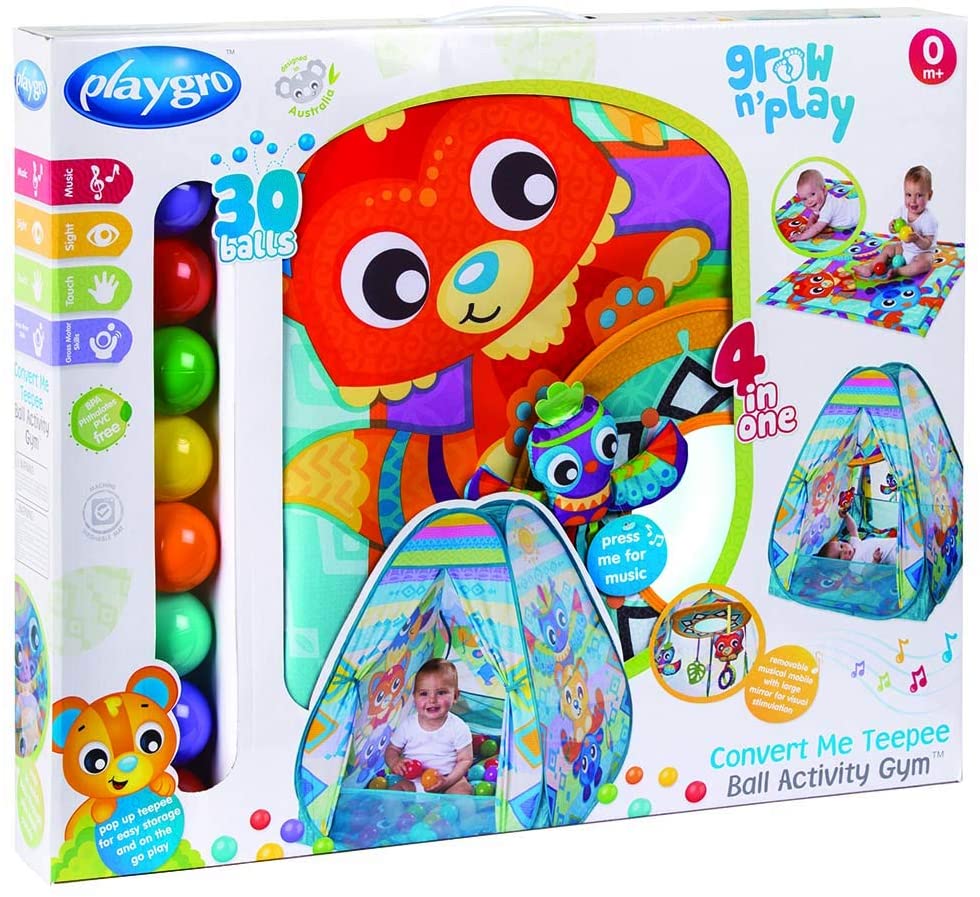 Playgro - Convert Me Tee Pee Ball Activity Nest