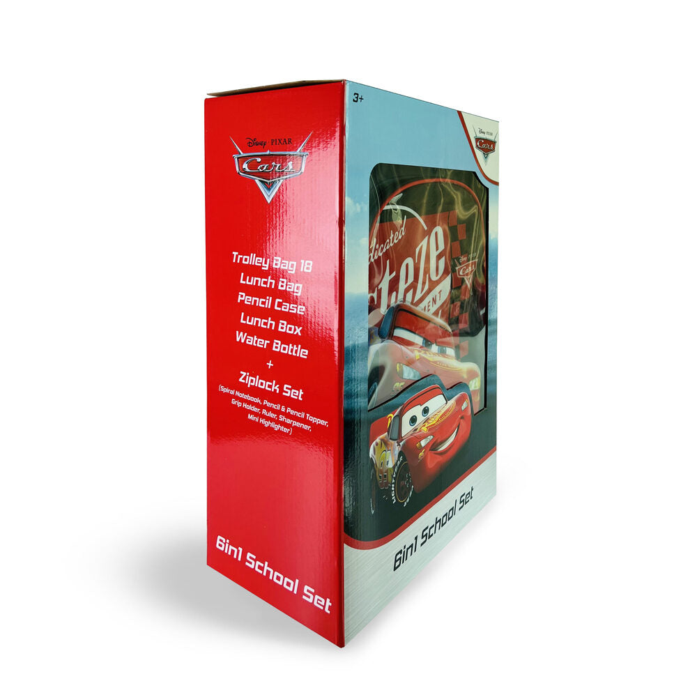 Disney - Cars Black Wind 18 Inches 6 In 1 Trolley Box Set