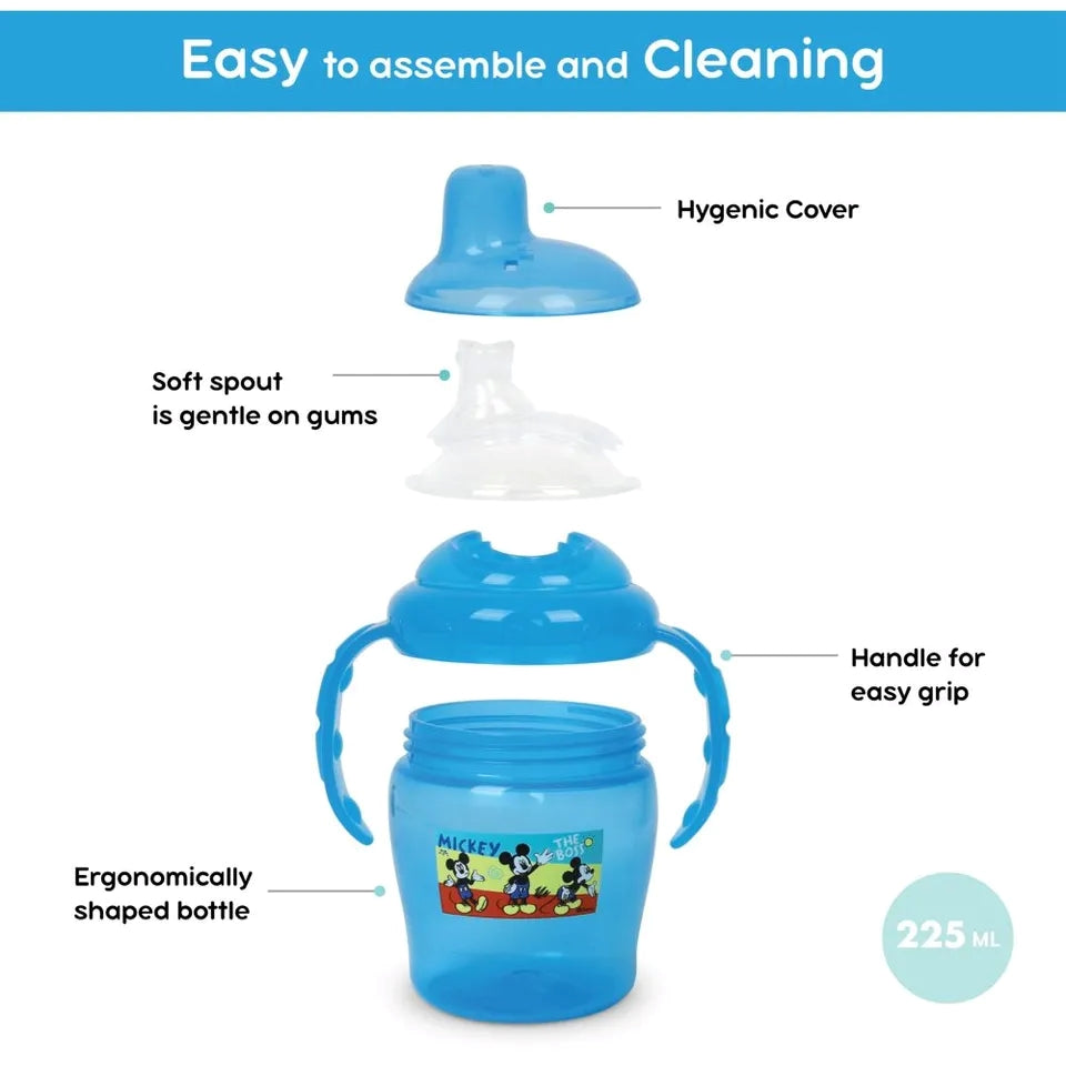 Disney - Mickey Mouse Spout Cup With Handle 250Ml - Blue