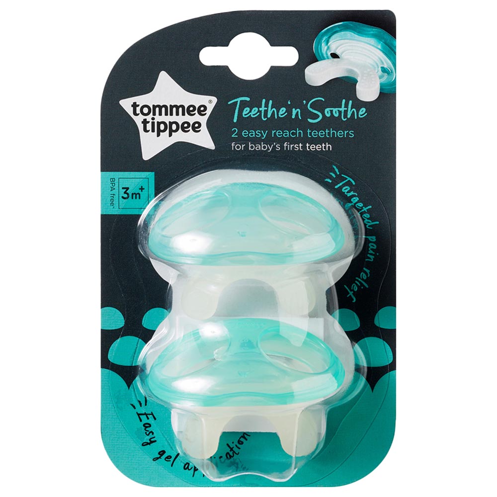 Tommee Tippee - Closer To Nature Stage 1 Teether X2 - Green