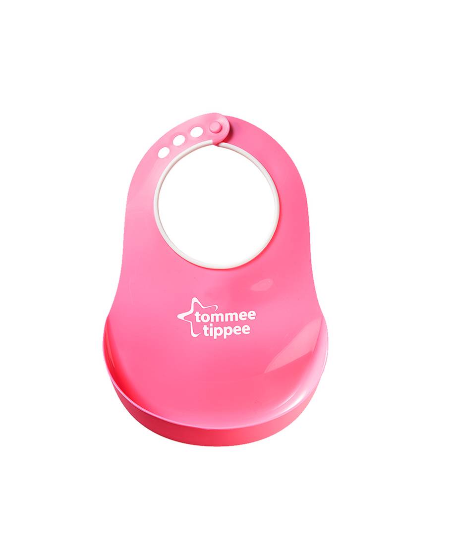 Tommee Tippee - Basics Comfi Neck Bib-Pink