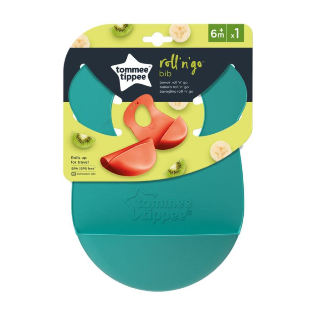 Tommee Tippee - Explora Roll And Go Bib - Kiwi