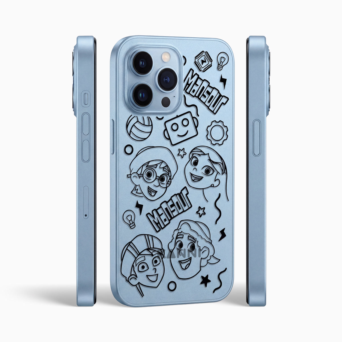 Kanni Mansour Mini Smartphone – Blue| Built for Kids & Trusted by Parents