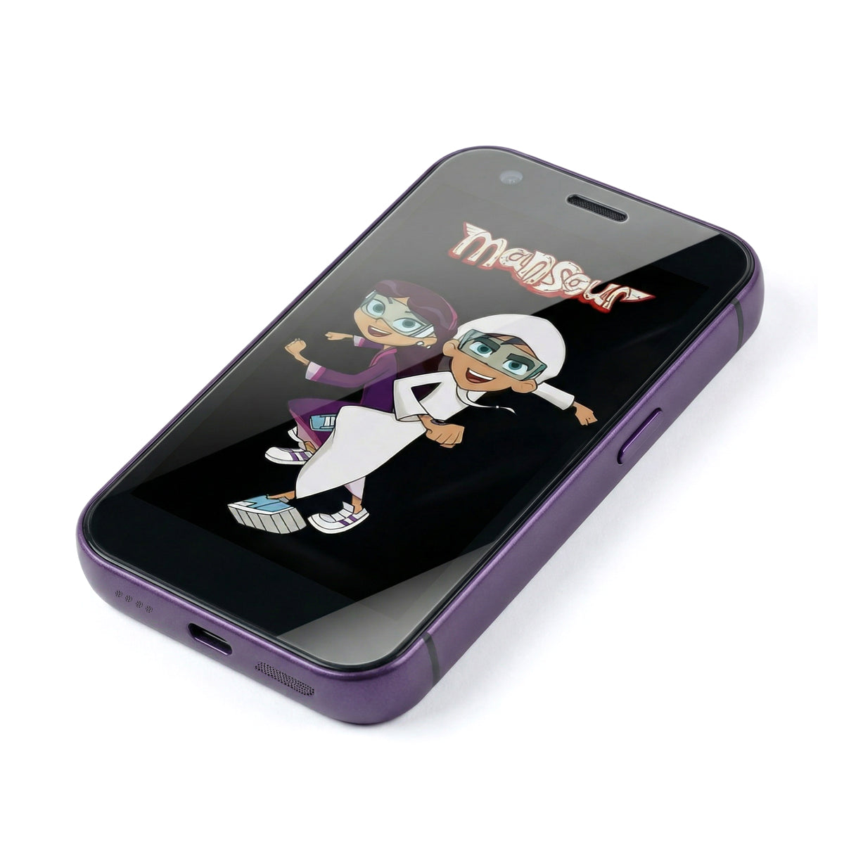 Kanni Mansour Mini Smartphone – Purple | Built for Kids & Trusted by Parents