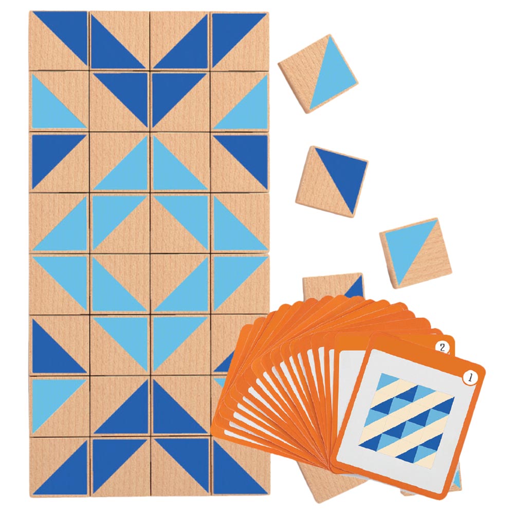 Viga - Magnetic Visual Block, 40 Pieces Set