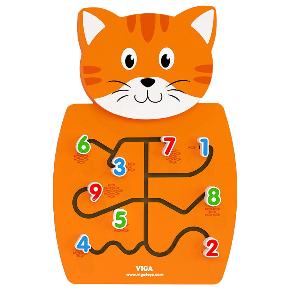 Viga - Wall Toy, Cat Matching Numbers