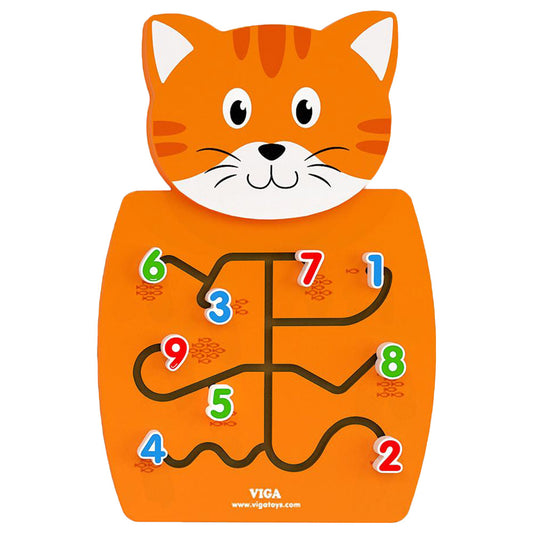 Viga - Wall Toy, Cat Matching Numbers