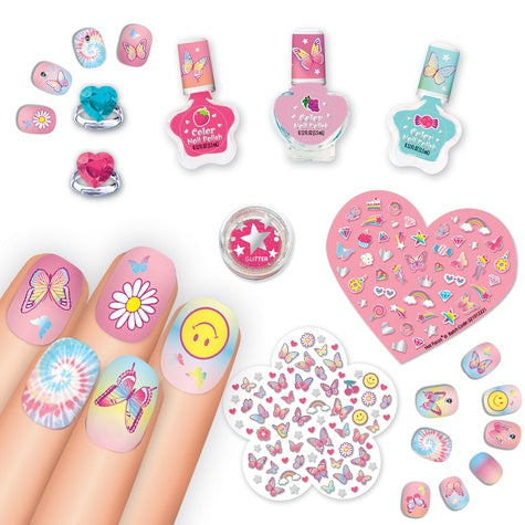 Hot Focus - Blitz And Glitz Nail Art Tie Dye Butterfly