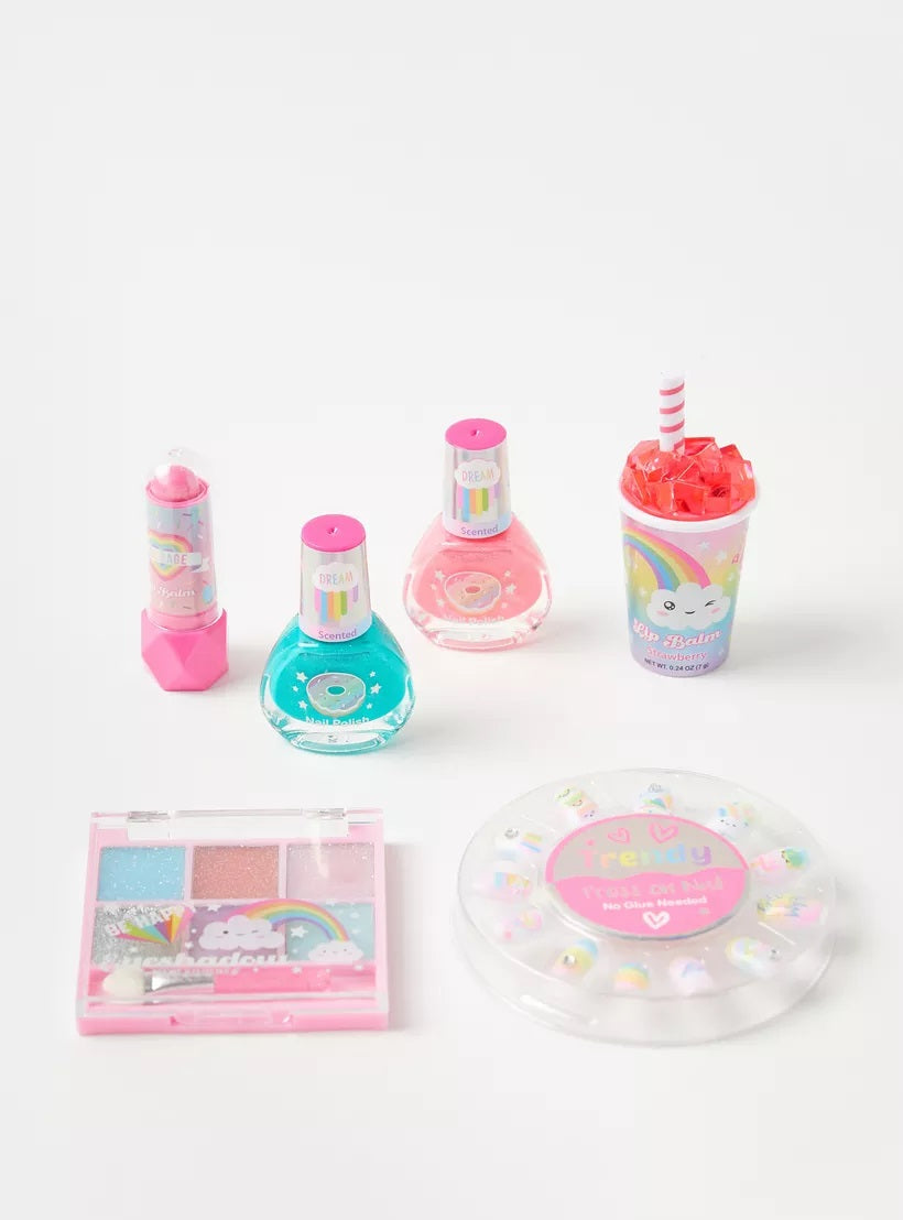Hot Focus - Rainbow Carryall Cosmetic Set - Makeup