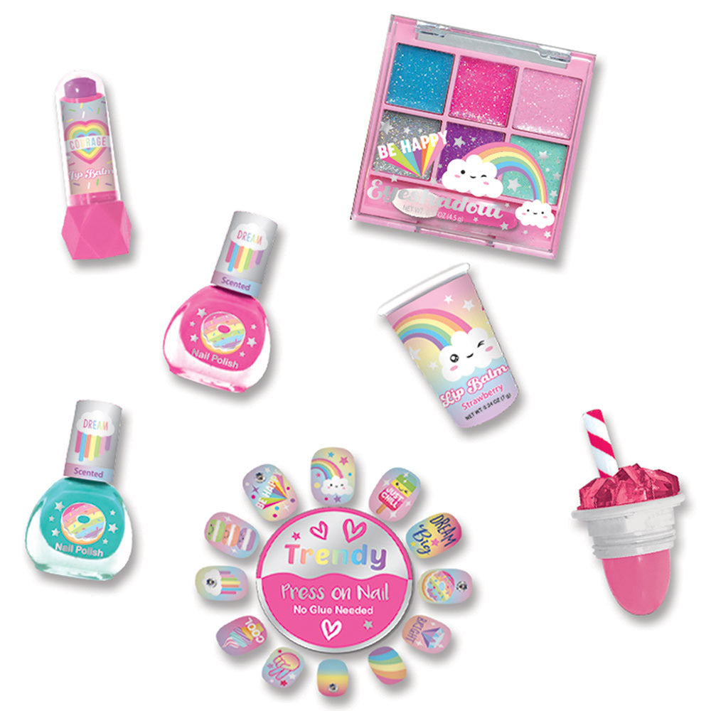 Hot Focus - Rainbow Carryall Cosmetic Set - Makeup