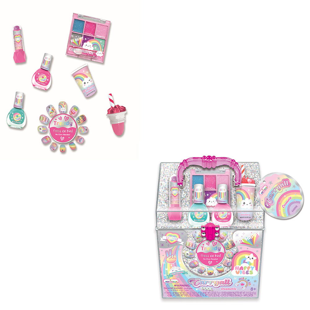 Hot Focus - Rainbow Carryall Cosmetic Set - Makeup