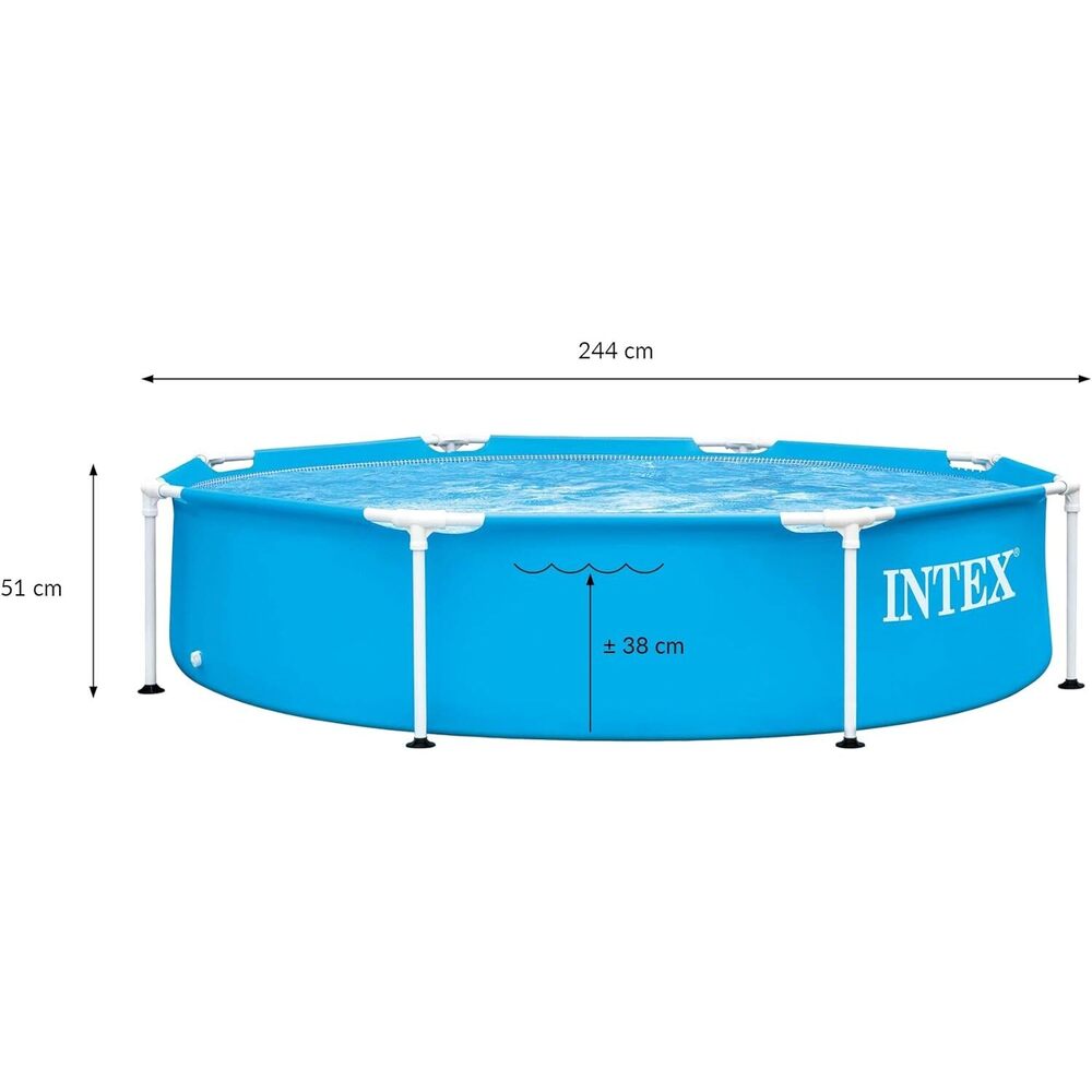 Intex - Metal Frame Pool - 2.44M X 51Cm