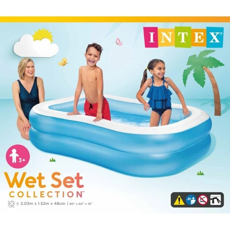 Intex Swim Center Family Pool 2.03M X 1.52M X 48Cm
