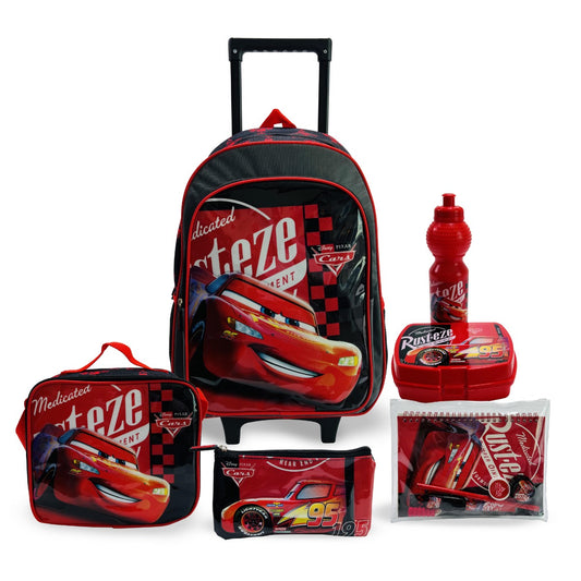 Disney - Cars Black Wind 18 Inches 6 In 1 Trolley Box Set