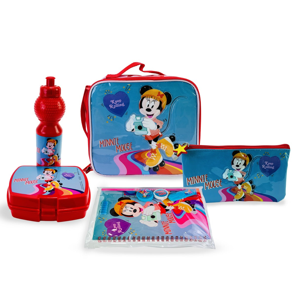 Disney - Minnie Mouse Keep Rolling 18 Inches 6 In 1 Trolley Box Set
