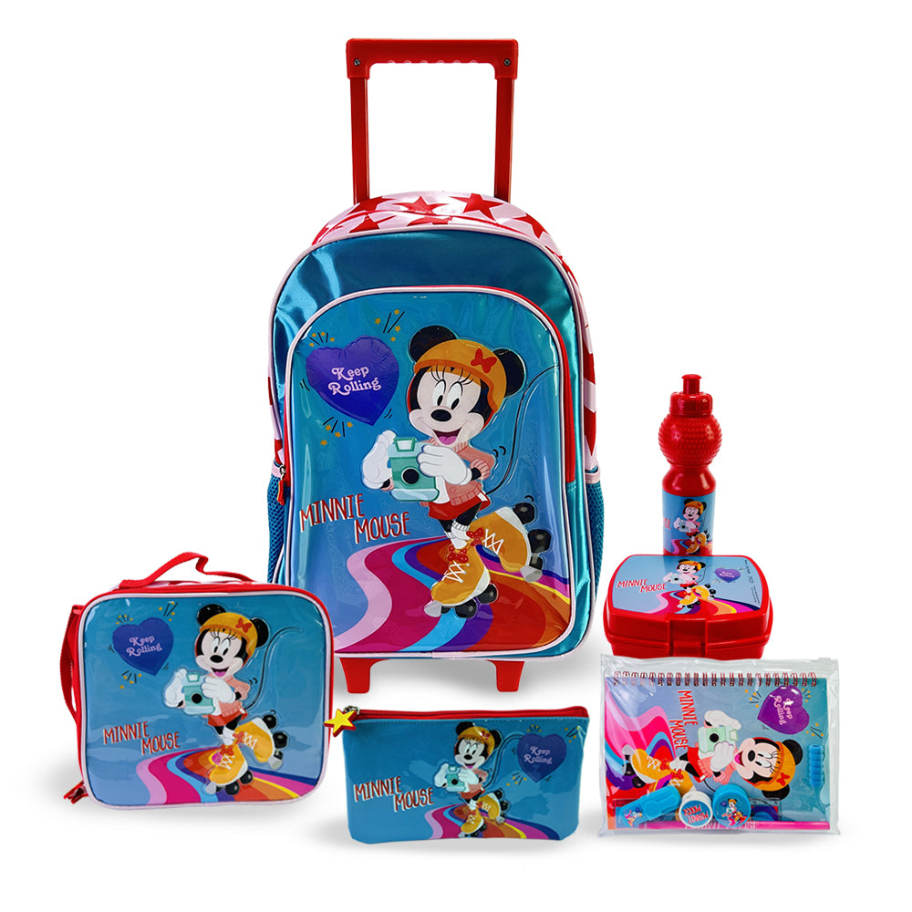Disney - Minnie Mouse Keep Rolling 18 Inches 6 In 1 Trolley Box Set