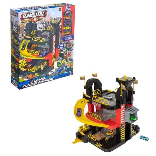 Teamsterz Metro City 3L Tower Garage (w/ 5 Cars)