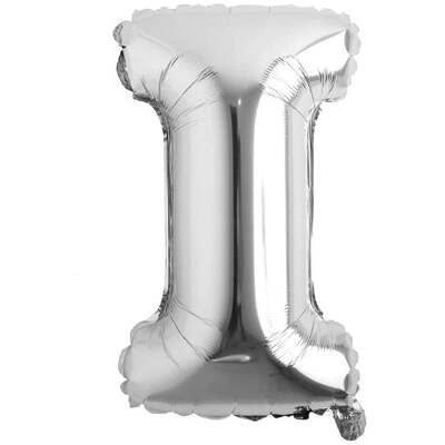 Balloon Silver - Letter I