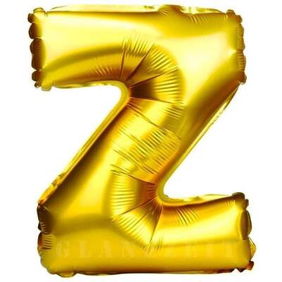 Balloon - Gold - Letter Z