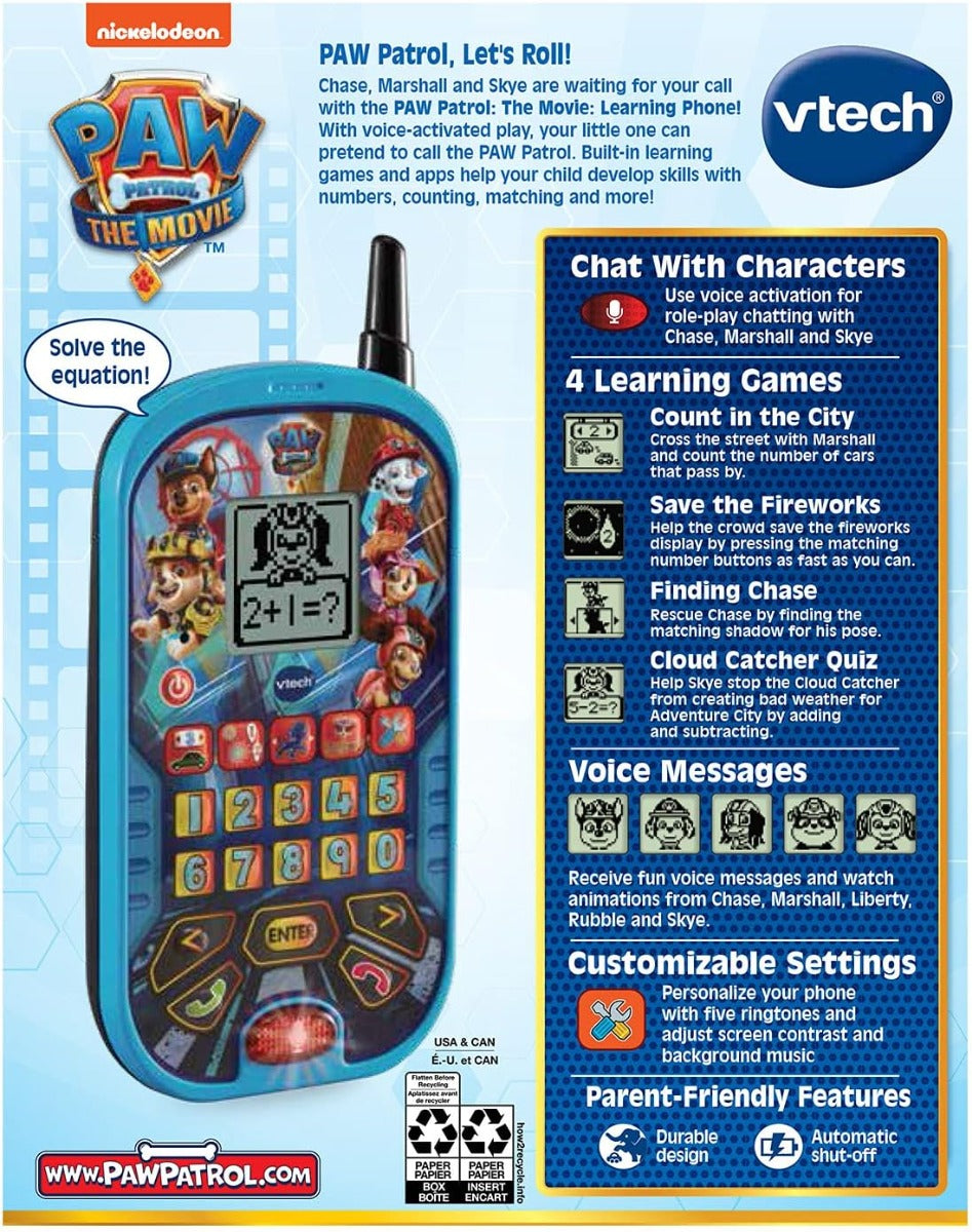 Paw Patrol The Movie Learning Phone
