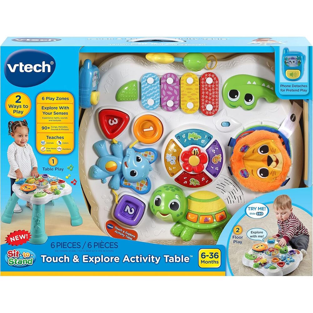 Vtech - Play And Discover Baby Activity Table 6 Pieces With Sounds