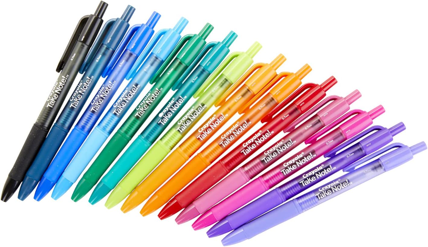 Crayola Take Note! Washable Gel Pens - 14 Ct