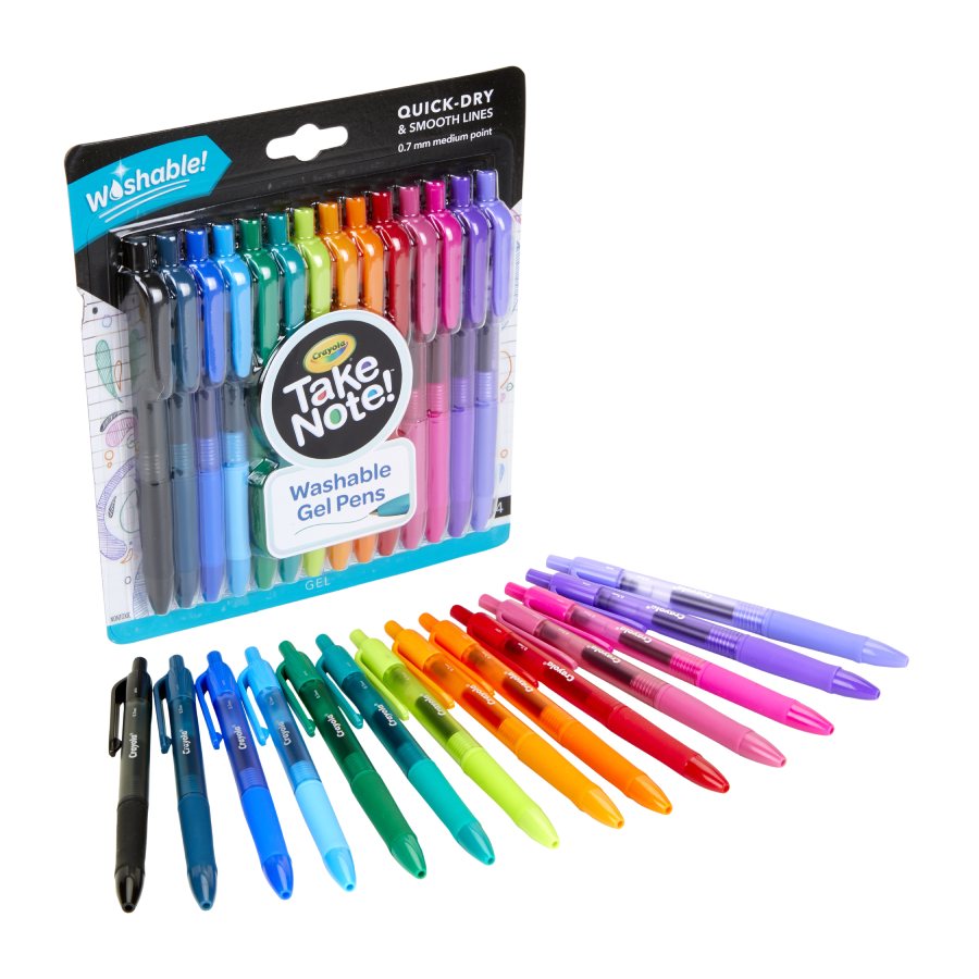 Crayola Take Note! Washable Gel Pens - 14 Ct