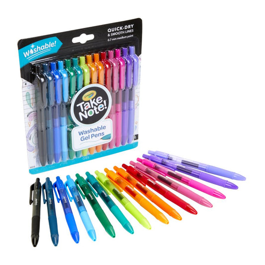 Crayola Take Note! Washable Gel Pens - 14 Ct