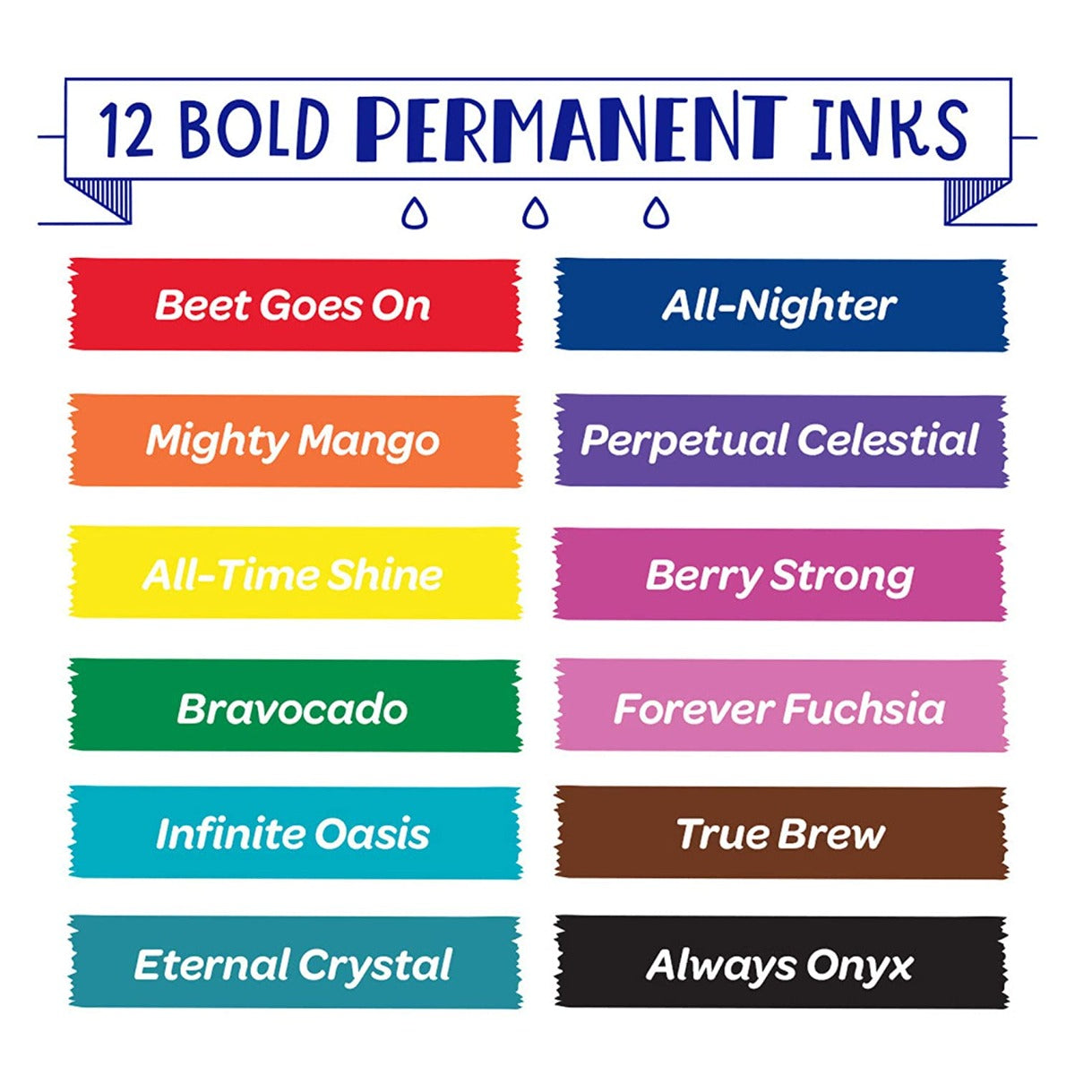 Crayola - Permanent Markers-Waterbased - 12 Ct