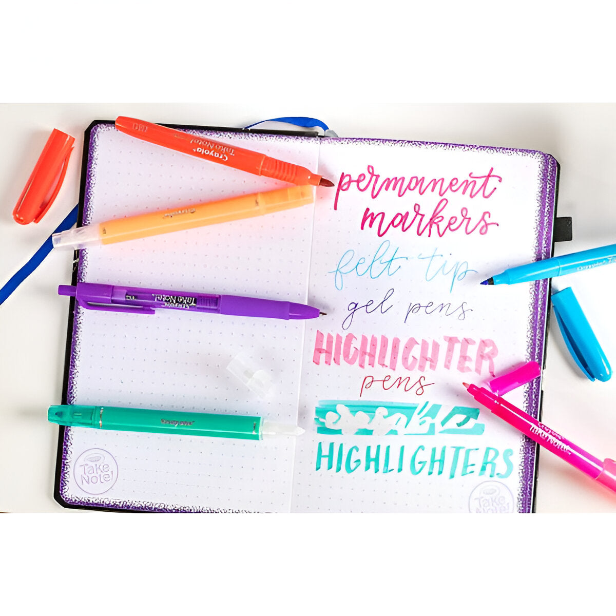 Crayola -Take Note Erasable Highlighters - 6 Ct