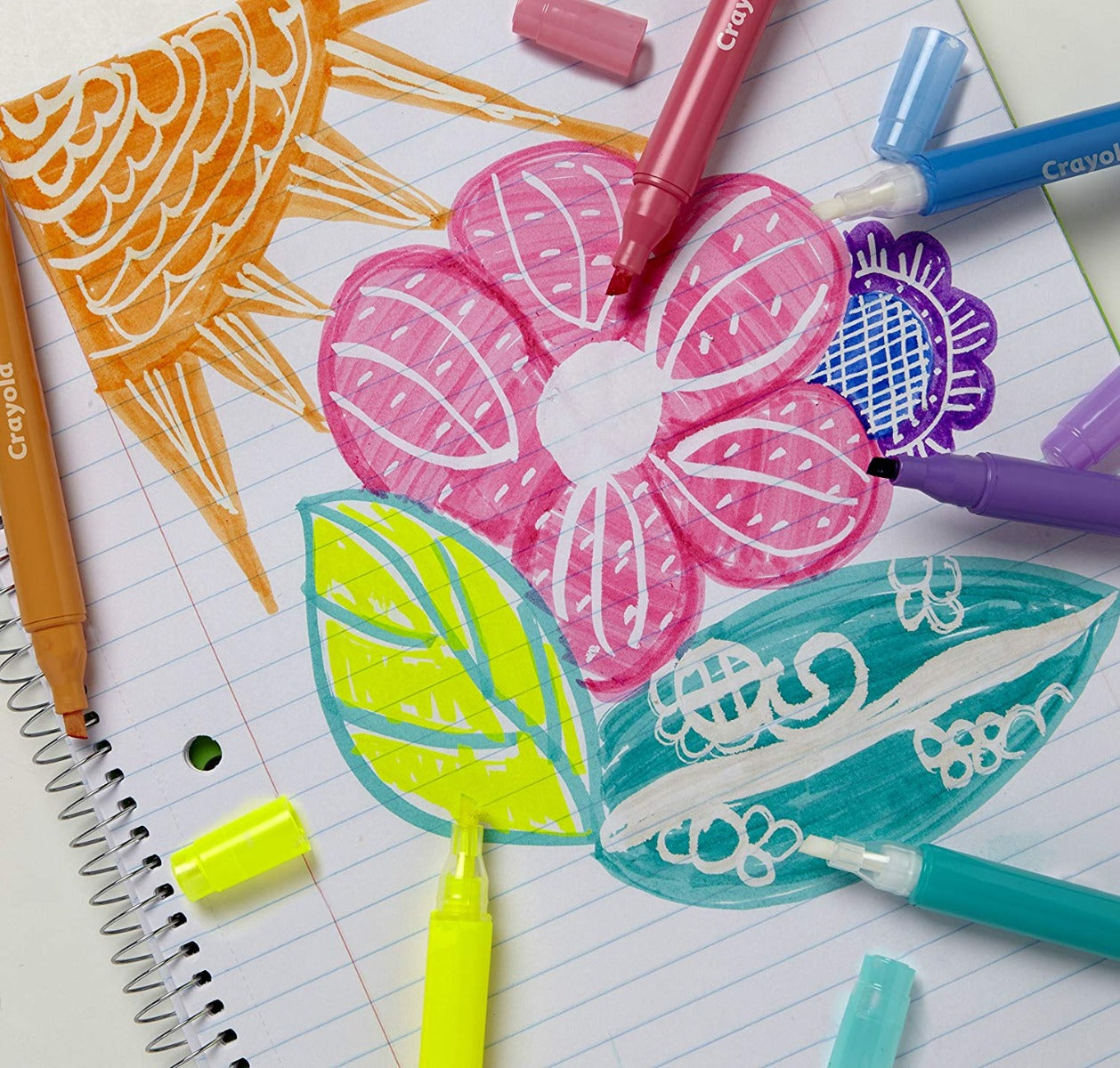 Crayola -Take Note Erasable Highlighters - 6 Ct