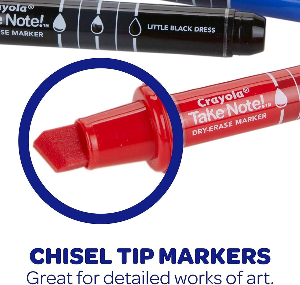 Crayola - Take Note! Broad Line Dry-Erase Markers - 12 Ct