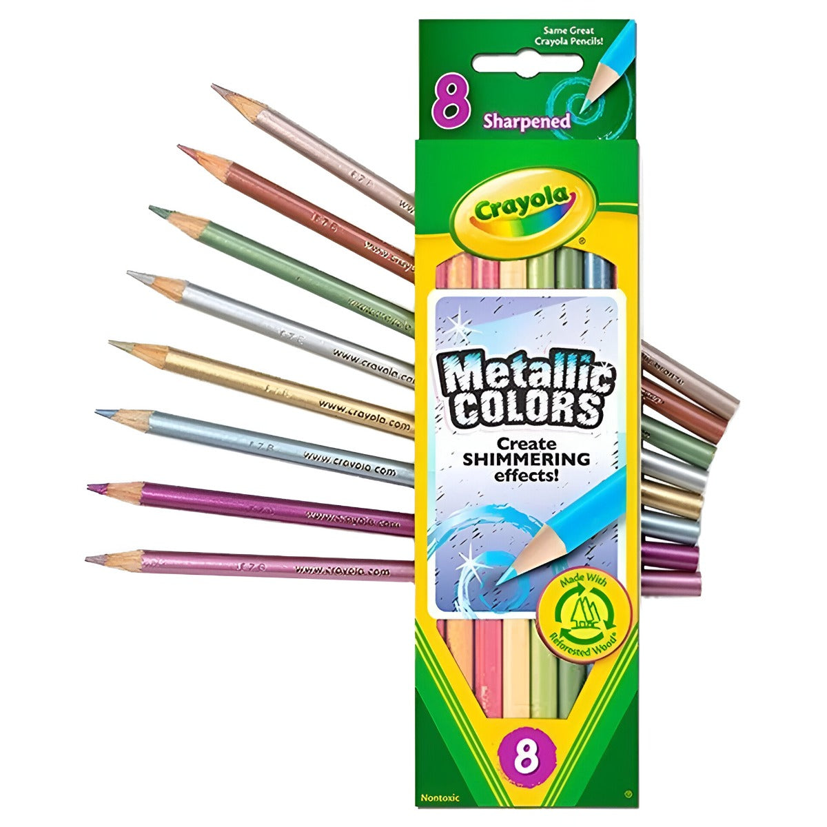 Crayola - Metallic Colored Pencils - 8 Pieces